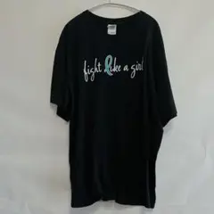 ギルダン 半袖 Tシャツ クルーネック メッセージプリント XL 黒 綿のサムネイル