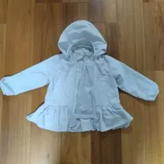 petit main フリル付きフードジャケット 100cm