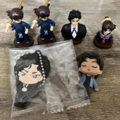 名探偵コナンチョコエッグフィギュア伊織、和葉、平次、コナン＋キーホルダー伊織