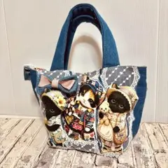 コヤンイサムチョン 赤ちゃん猫と友達 サイドポケット付きトートと