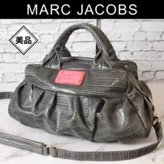 ✨美品✨ マークジェイコブス ショルダーバッグ 2way 巾着型 クロコ柄