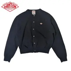 DANTON ネイビー ウール ボレロカーディガンのサムネイル
