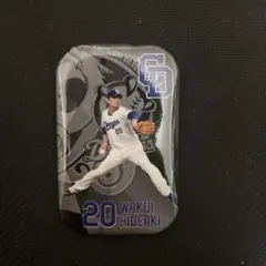 中日ドラゴンズ 涌井秀章 プレーヤーズスクエア缶バッジ