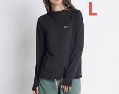 roxy レディース　ラッシュガード　長袖　パーカー　黒　L