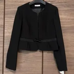 しまむら　リボン付きノーカラージャケット　ほぼ未使用