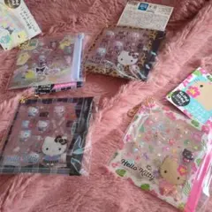 サンリオ ハローキティプチパーツシール　日焼けキティ　ヒョ柄キティ