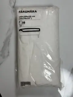 IKEA 掛け布団カバー ダブル ホワイト