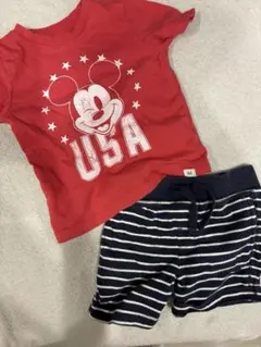 babyGAP Disney ミッキー Tシャツ ショートパンツ 18-24m
