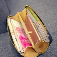 新品！送料込み！パステルローズピンククロコ柄長財布283