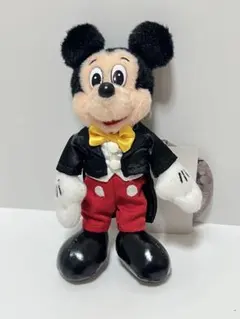 新品タグ付き レトロミッキー ぬいぐるみバッジ 35周年 復刻