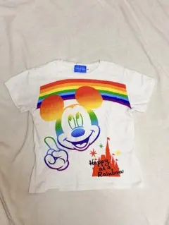 東京ディズニーリゾート　ミッキー　レインボー　Tシャツ　120cm