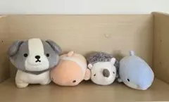 ぬいぐるみ　ボーダーコリー╱クマノミ╱ハリネズミ╱イルカのサムネイル