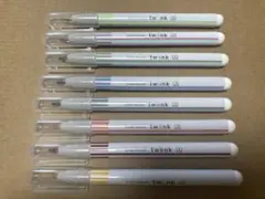 サンスター文具　２色線ペン　twiink（ツインク）　８点セットのサムネイル