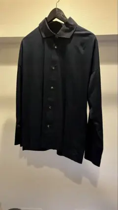 プリーツポロシャツ サイズ2 黒 オムプリッセイッセイミヤケ ボタン