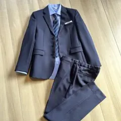 【美品】 ワルツバイビームスデザイン 160 ネイビー 卒業式 結婚式