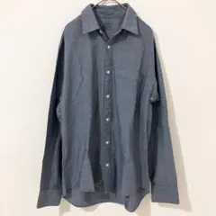 ⁠【美品】無印良品 長袖シャツ ブルー M 綿100%⁠のサムネイル