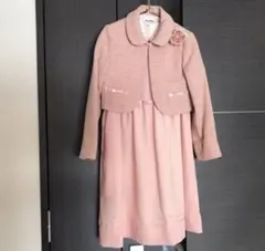 ファミリア フォーマルドレス　ジャケットセット ピンク