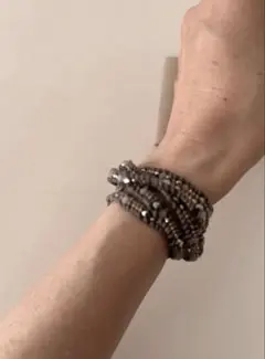 CHAN LUU チャンルー　巻きつけタイプブレスレット　ナチュラルグレー