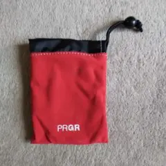 PRGR ゴルフ用ドローストリングポーチ 赤黒のサムネイル