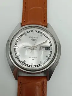 【OH済】SEIKO 5 自動巻き 腕時計 23石 シルバー文字盤のサムネイル