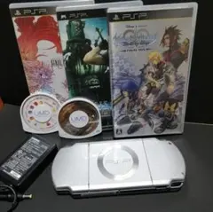PSP-2000 本体 ソフト5本付 動作確認済 メモリ4GB付き
