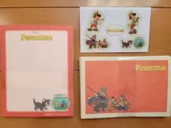 ディズニー ピノキオ レターセット 缶ケース入り