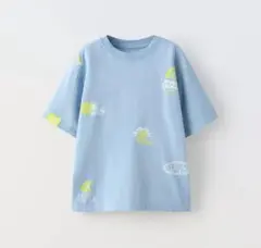 ZARA プリント Tシャツ かわいい 水色 160のサムネイル