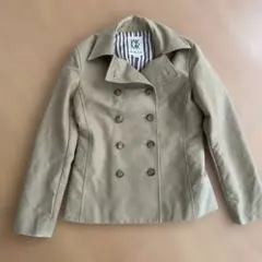 MICHEL KLEIN ベージュ ダブルブレスト ショートトレンチコート 40