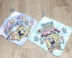 スポンジボブ　タオル2種セット