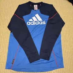 adidas 青黒 長袖スポーツウェア 160