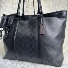 良品✨コーチ ビジネスバッグ メトロポリタン A4収納可 大容量 ブラック