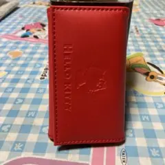 HELLO KITTY 赤 合成皮革