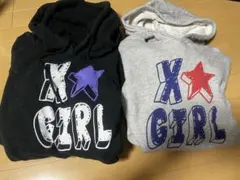 x-girl☆パーカースウェットワンピース２枚セット