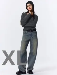 GU バレルレッグジーンズ XL