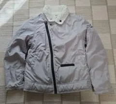 BeBe WASK ライダース風 中綿ジャケット グレー 130cm