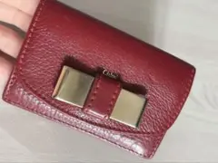 DELVAUX デルヴォー 三つ折り財布 コンパクトウォレット マダム ピンク