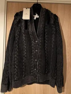 H&M GLENN MARTENS ダークグレー カーディガン　XS