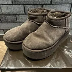 UGG CLASSIC ULTRA MINI PLATFORM　ブラウン　24