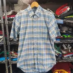 即*グ様 USA古着 ノーティカ 刺繍入り チェック柄シャツ
