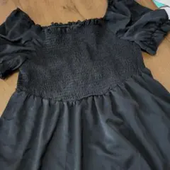 SHEIN CURVE ブラック シャーリング トップス 3XLのサムネイル