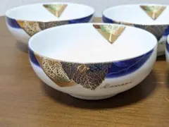 【 KANSAI カンサイ 山本寛斎 玉葉 小鉢揃い 5客】 金縁　昭和レトロのサムネイル