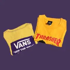 THRASHER VANS Tシャツ セット 2点 スケボー ストリート