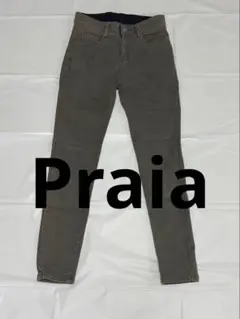 Praia オリーブグリーン スキニーデニム