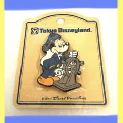 東京ディズニーランド ミッキーマウス ピンバッジ ブローチ　レトロ　ミッキー