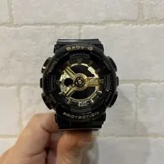 CASIO Baby-G BA-110ブラック×ゴールド【動作未確認・ジャンク】