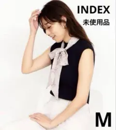 INDEX スカーフ付きフレンチリブニットのサムネイル