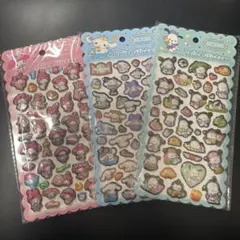 【早い者勝ち】マイメロ・シナモロール・ポチャッコ　ぷくぷく3D 立体シール3枚