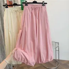 九分丈 ゆったり カジュアル ワイドパンツ おしゃれ度高め 無地＆シンプル