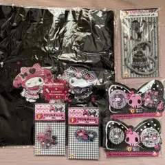 【匿名配送】マイメロ　クロミ　happyくじ　まとめ売り　トートバッグ　缶バッジ