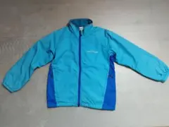 モンベル キッズ 120 ライトシェルジャケット ターコイズブルー